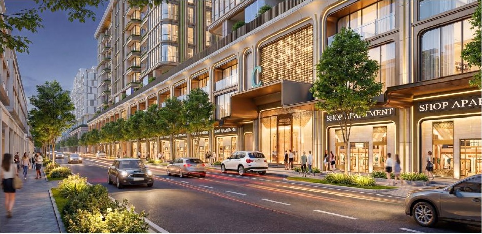 Góc phố shop apartment Savila về đêm